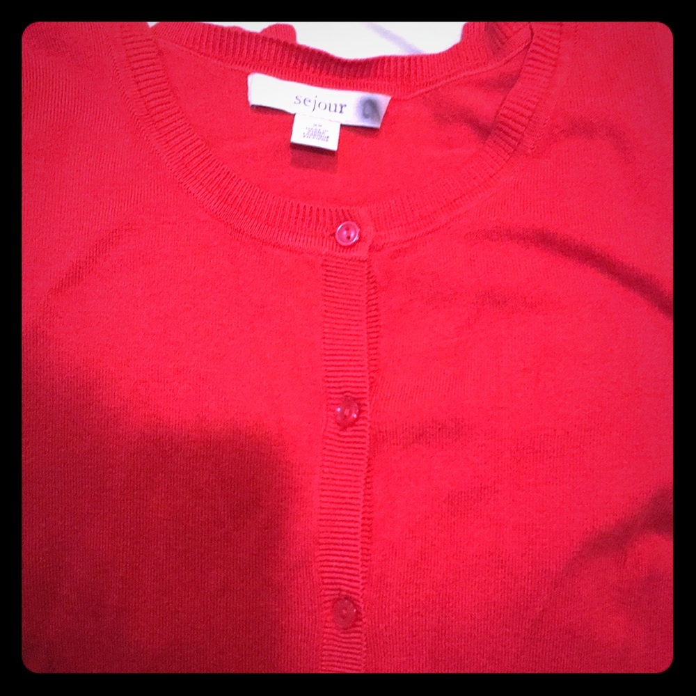Lightweight Red Cardi